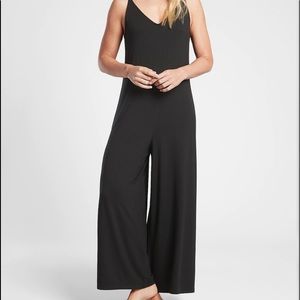 ATHLETA V Neck Romper in Black